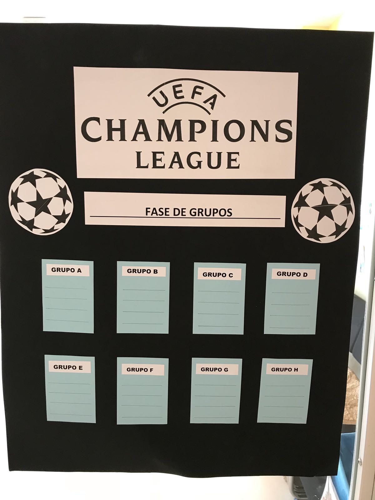 Todo preparado para el sorteo de Champions fútbol chapa que se celebrará mañana – CEIP de la